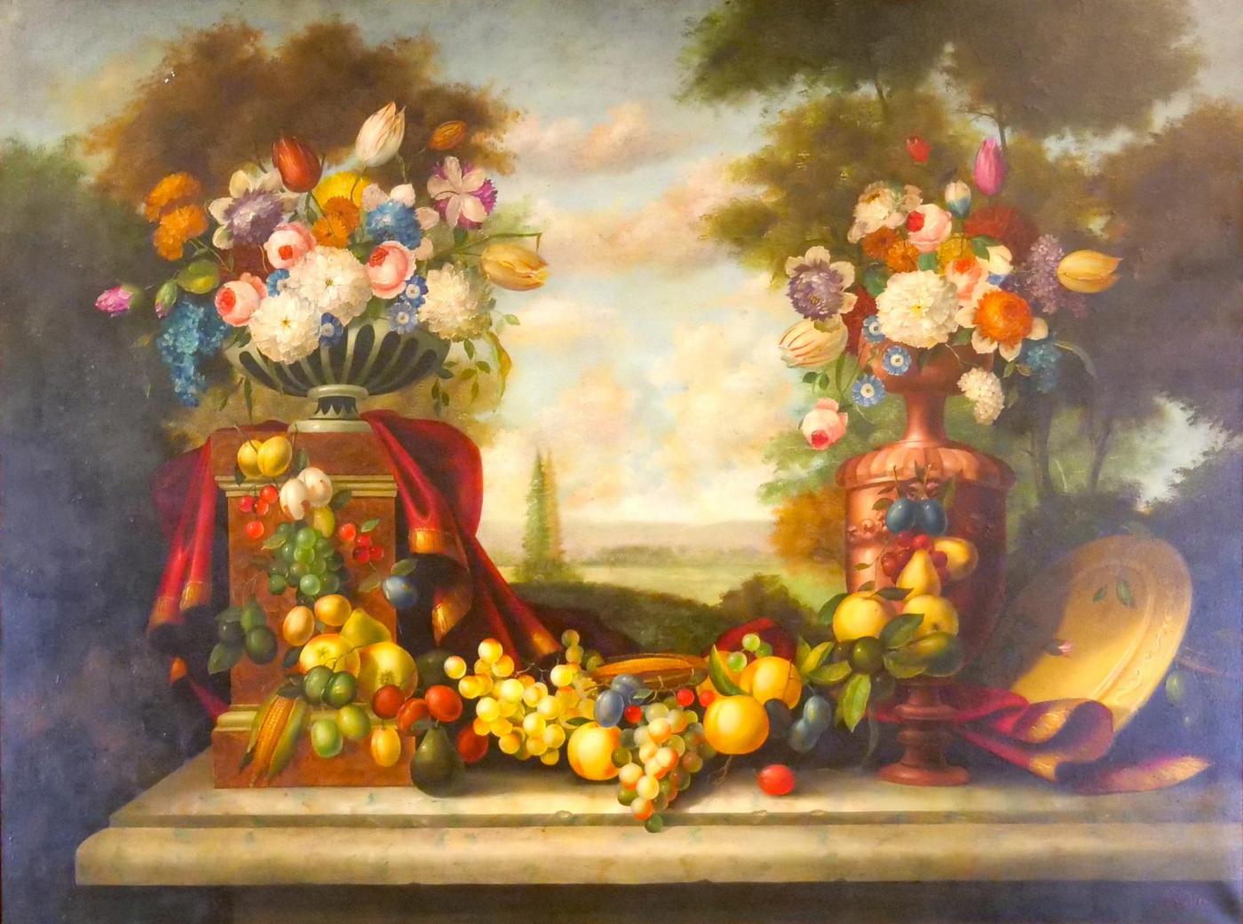 Fruits & Gilt Frame